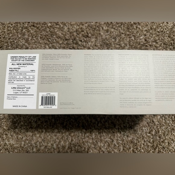 Little Unicorn Car Seat Foot Muff Magnetic Cover Mushroom Grey Brand NEW! - Picture 4 of 4